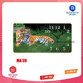 Mua Tranh đồng hồ treo tường tráng gương cao cấp trang trí phòng khách {mẫu mới} Tranh ngang decor nhà cửa sang-bền-đẹp