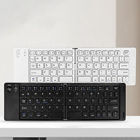 Bàn phím Bluetooth rời gấp gọn tương thích với Windows, Mac, iOS và Android kết nối điện thoại, laptop, máy tính bảng - Hàng chính hãng