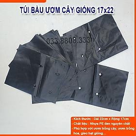 Mua TÚI BẦU VUÔNG ĐEN DÙNG ƯƠM CÂY ( SIZE 17X22CM) 1KG- CHẬU ƯƠM CÂY BỀN ĐẸP