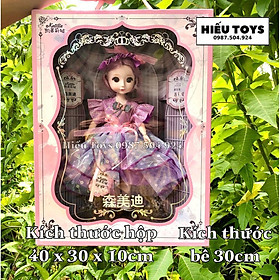 Búp Bê Hộp 6 Bê Chibi 16cm Mắt Đá Giống Thật Hàng Cao Cấp Búp Bê Đồ Chơi