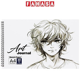 Tập Vẽ Lò Xo Art Journal A4 - 40 Trang 220gsm - The Sun - Manga Boy