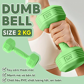 Tạ Tập Tay Nhựa 314 - 2KG Chuyên Tập Gym Yoga Pilates Thể Dục Tại Nhà - Xanh Lá