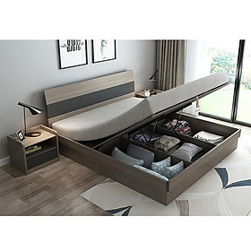 Mua Giường ngủ gỗ cao cấp có ngăn để đồ  giường ngủ bằng gỗ MGK023