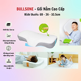 Mua Gối đầu cao cấp  Bullsone Hàn Quốc HQGD04 chất liệu Aircell Vetagel - Hàng Chính Hãng