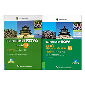 Hình ảnh Combo Giáo Trình Hán Ngữ Boya Sơ Cấp 2 + Sách Bài Tập Đáp Án (Tái Bản) (Tặng kèm Kho Audio Books)