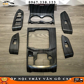 Ốp nội thất vân đá mazda cx5 2018-2021 mẫu 6 chi tiết cốc cao