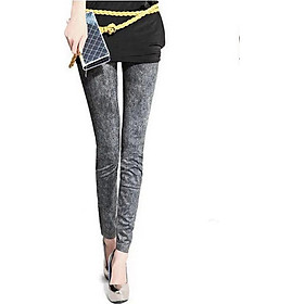 Quần Legging Giả Jean Hoa Tuyết MS275 (GS45)