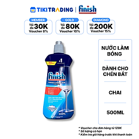 Nước Làm Bóng Chén Bát Finish Rinse & Shine Aid 500ML
