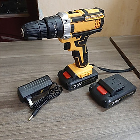 Máy Khoan Pin Đa Năng Cầm Tay ABG DW 26V May Khoan Dung Pin Kèm Bộ Phụ Kiện 24 Món Siết Ốc, Bắt Vít – Hàng Chính Hãng