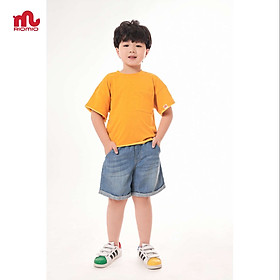 Quần short jean cho bé trai 3-11 tuổi 15-40kg RIOMIO sooc bò ống rộng cạp