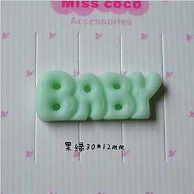 *HN* Charm chữ BABY các màu cho các bạn trang trí vỏ ốp điện thoại, làm Jibbitz, DIY