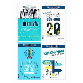 Combo 4 Cuốn Sách Hay: Lời Khuyên Thanh Niên + Thư Ngỏ Gửi Tuổi Đôi Mươi + Săn Sóc Sự Học Của Các Con + Kim Chỉ Nam Của Học Sinh (Tặng kèm bookmark thiết kế)