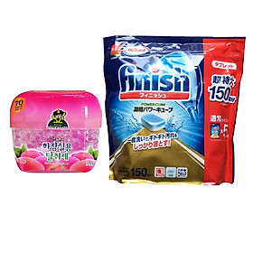 Combo hộp sáp thơm khử mùi Sandokkaebi 300g Hàn Quốc + Túi viên rửa bát