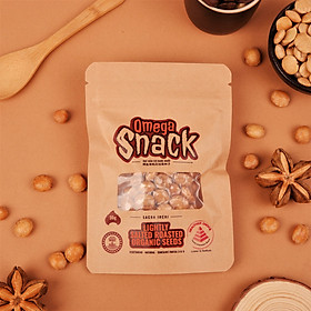 Hạt sacha inchi hữu cơ rang Omega Snack -  60gram  - thực phẩm chay giàu Omega 3-6-9