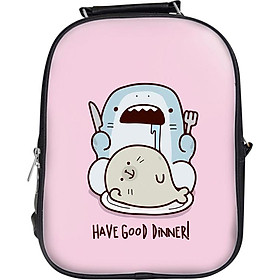 Balo Unisex In Hình Bữa Tối Của Cá Mập - BLFU510