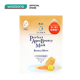 Mặt Nạ Senka Perfect Aqua Bouncy Mask Bouncy Moist Cấp Ẩm & Đàn Hồi 25ml