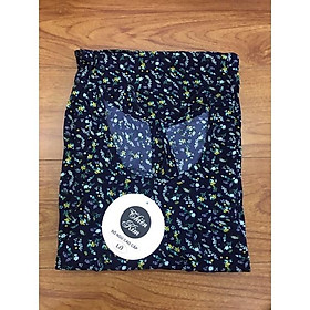 Đồ bộ nữ, đồ ngủ mặc nhà lửng vải lụa mango cao cấp BL 102 họa tiết hoa nhí dễ thương size 45-57kg