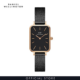 Đồng hồ Nữ Daniel Wellington dây lưới - Quadro Pressed Ashfield 20x26mm DW00100433