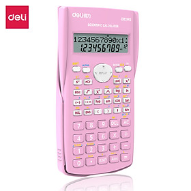 Máy tính kỹ thuật deli - đen/xanh dương/hồng/trắng - d82ms