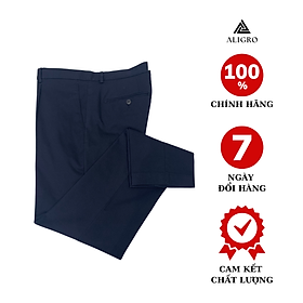 Quần kaki nam ALIGRO chất liệu kaki mềm mịn cao cấp dáng slimfit màu navy ALGK018