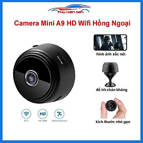 Camera mini A9 hình ảnh HD kết nối Wifi hồng ngoại ngoài trời - Hannii Bedding