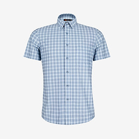 Áo sơ mi nam KHATOCO Smart Fit ngắn tay A1MN538S2-CNCR879-2711-N