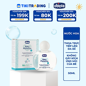 Nước hoa hương tự nhiên 0M+ Chicco cho bé 100ml_Tặng sữa dưỡng ẩm Chicco hạnh nhân 50ML