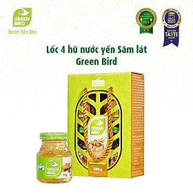 Nước Yến Và Sâm Lát Green Bird Tăng Sức Đề Kháng Hũ 72g