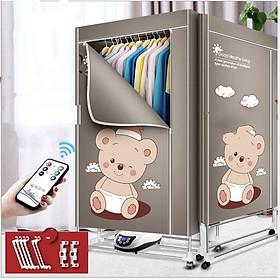 Mua Máy sấy khô quần áo xếp gọn được 1200w công nghệ chống cháy Nhật Bản (Happy Bear) - Home and Garden