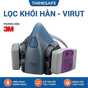 Mua Mặt nạ phòng dịch 3M Thinksafe  tiêu chuẩn N95  phòng dịch  lọc bụi mịn pm2  bảo vệ hô hấp  3M chính hãng -7502/7093
