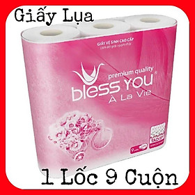 Lốc 9 Cuộn Giấy Vệ Sinh Bless You À La Vie 9 Cuộn Giấy 2 Lớp Cao Cấp