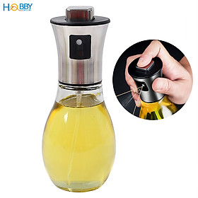 Mua Bình phun xịt dầu ăn thủy tinh nắp bọc inox 304 Hobby Home Decor BD200