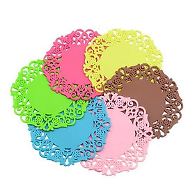 Mua Set 6 Miếng Lót Cốc Cao Su Hình Bông Hoa ( Đủ 6 Màu )