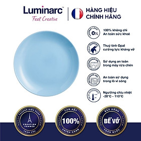 Bộ 6 Đĩa Thuỷ Tinh Luminarc Diwali Light Blue 19cm - LUDIP2612