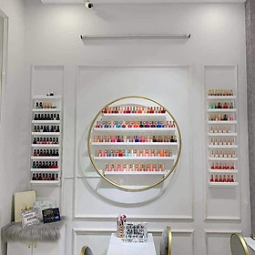 Mua Kệ tròn 2 lớp 60cm - Trang trí phòng nails  cửa hàng nước hoa mini  Mỹ phẩm  Spa