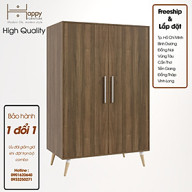 Mua  Happy Home Furniture  OSRI  Tủ quần áo 2 cửa mở - chân gỗ chéo    120cm x 58cm x 180cm ( DxRxC)  TCM_012