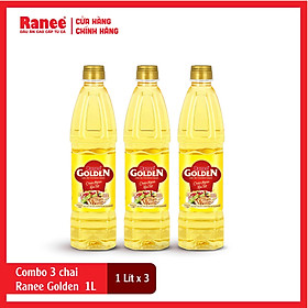 Combo 3 chai dầu ăn Ranee Golden 1 lít 1 lít chai x 3 chai