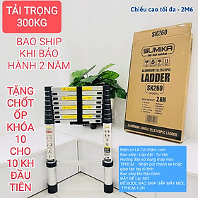 Mua Thang nhôm rút đơn 2m6 Sumika - Bao ship 1-2H TPHCM
