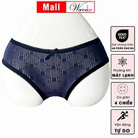 Quần lót nữ cao cấp WANNABE QLL07 quần chíp thun lưới họa tiết hoa xinh xắn nữ tính, luôn luôn thoáng mát thoải mái