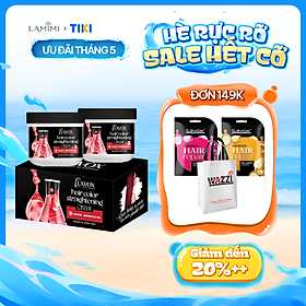 Bộ Kem Duỗi Nhuộm Tóc Màu Đỏ Măng Cụt Lavox Online Shopping 150ml x2 - Duỗi Nhuộm Tóc Tại Nhà Lamimi