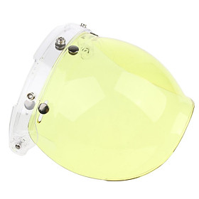 Universal Bubble 3-Snap Motorcycle Helmet Visor Flip Up Face Shield Lens Plain