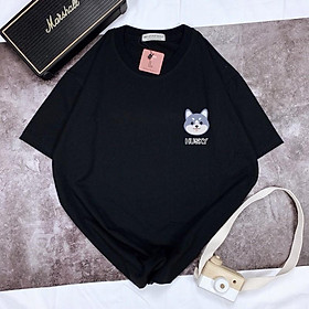 Áo Thun Tay Ngắn UNISEX Chó HUSKY - Hình chụp thật