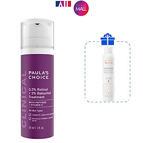Kem dưỡng ẩm chống lão hóa Paula's Choice 0.3% retinol + 2% bakuchiol treatment 30ml TẶNG xịt khoáng Avene (Nhập khẩu)