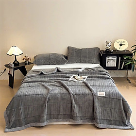 Chăn lông thỏ LIDACO lớp lông thỏ siêu mềm mịn kích thước 2mx2m3