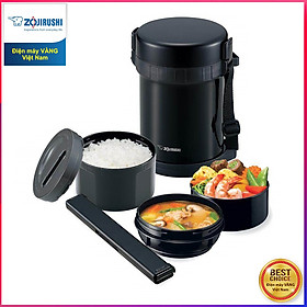 Hộp cơm giữ nhiệt 3 ngăn zojirushi sl-gh18-ba 1,27l, hàng chính hãng