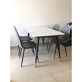 Mua Bộ bàn ăn mặt đá vân mây và 4 ghế Nội thất Juno Sofa