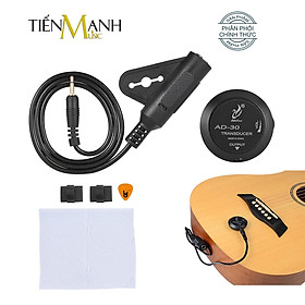 Pickup Nhạc cụ đa dụng Piezo Adeline AD-30 - Bộ thu âm thanh dùng cho Đàn Guitar, Ukulele, Violin, Kalimba Và các loại nhạc cụ khác AD30 - Kèm Móng Gẩy DreamMaker