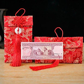 Túi gấm màu đỏ loại 1 Afghanistan sưu tầm, làm quà tặng