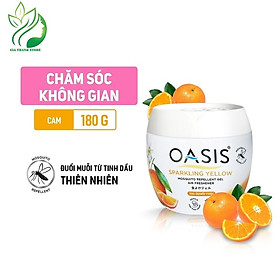 Sáp thơm đuổi muỗi OASIS , Sáp thơm phòng khử mùi phòng ngủ, nhà vệ sinh toilet, ô tô với mùi hương tự nhiên 180g siêu tiện lợi