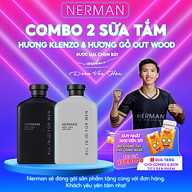 Sữa tắm gội hương nước hoa cao cấp Gentleman 3 in 1 NERMAN 350ml